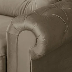 Velvet Studio Sofa Marau (3-Sitzer) - Latte Macchiato -Wohnzimmermöbel boutique en ligne sofa marau 3 sitzer samt latte macchiato 4915128 1