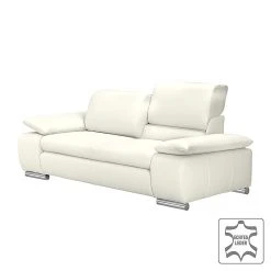 Fredriks Sofa Masca (2-Sitzer) - Echtleder Weiß