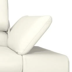 Fredriks Sofa Masca (3-Sitzer) - Kunstleder Weiß -Wohnzimmermöbel boutique en ligne sofa masca 3 sitzer kunstleder weiss 513335