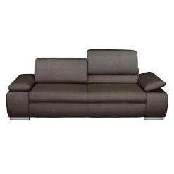 Fredriks Sofa Masca (3-Sitzer) - Strukturstoff Grau-Braun -Wohnzimmermöbel boutique en ligne sofa masca 3 sitzer strukturstoff grau braun 444353