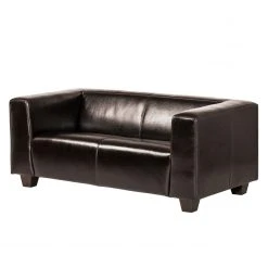 Maison Belfort Sofa Nespolo (2-Sitzer) - Kunstleder - Dunkelbraun