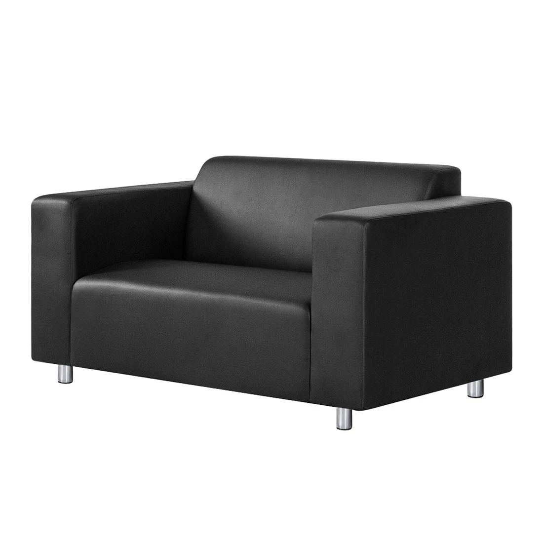 Mooved Sofa Oslo (2-Sitzer) - Kunstleder Schwarz 1 Mooved Sofa Oslo (2-Sitzer) - Kunstleder Schwarz