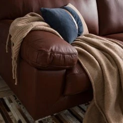 Ars manufacti Sofa Parlin (3-Sitzer) Echtleder - Mokka -Wohnzimmermöbel boutique en ligne sofa parlin 3 sitzer echtleder mokka 5092568