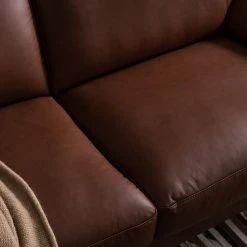 Ars manufacti Sofa Parlin (3-Sitzer) Echtleder - Mokka -Wohnzimmermöbel boutique en ligne sofa parlin 3 sitzer echtleder mokka 5092576