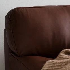 Ars manufacti Sofa Parlin (3-Sitzer) Echtleder - Mokka -Wohnzimmermöbel boutique en ligne sofa parlin 3 sitzer echtleder mokka 5092580