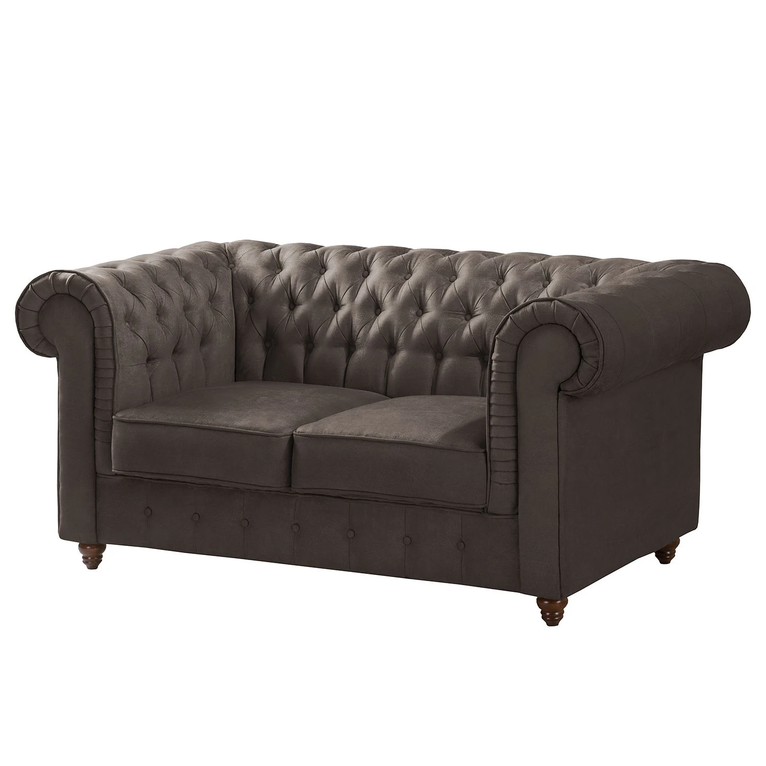 Maison Belfort Sofa Pintano (2-Sitzer) - Braungrau 1 Maison Belfort Sofa Pintano (2-Sitzer) - Braungrau