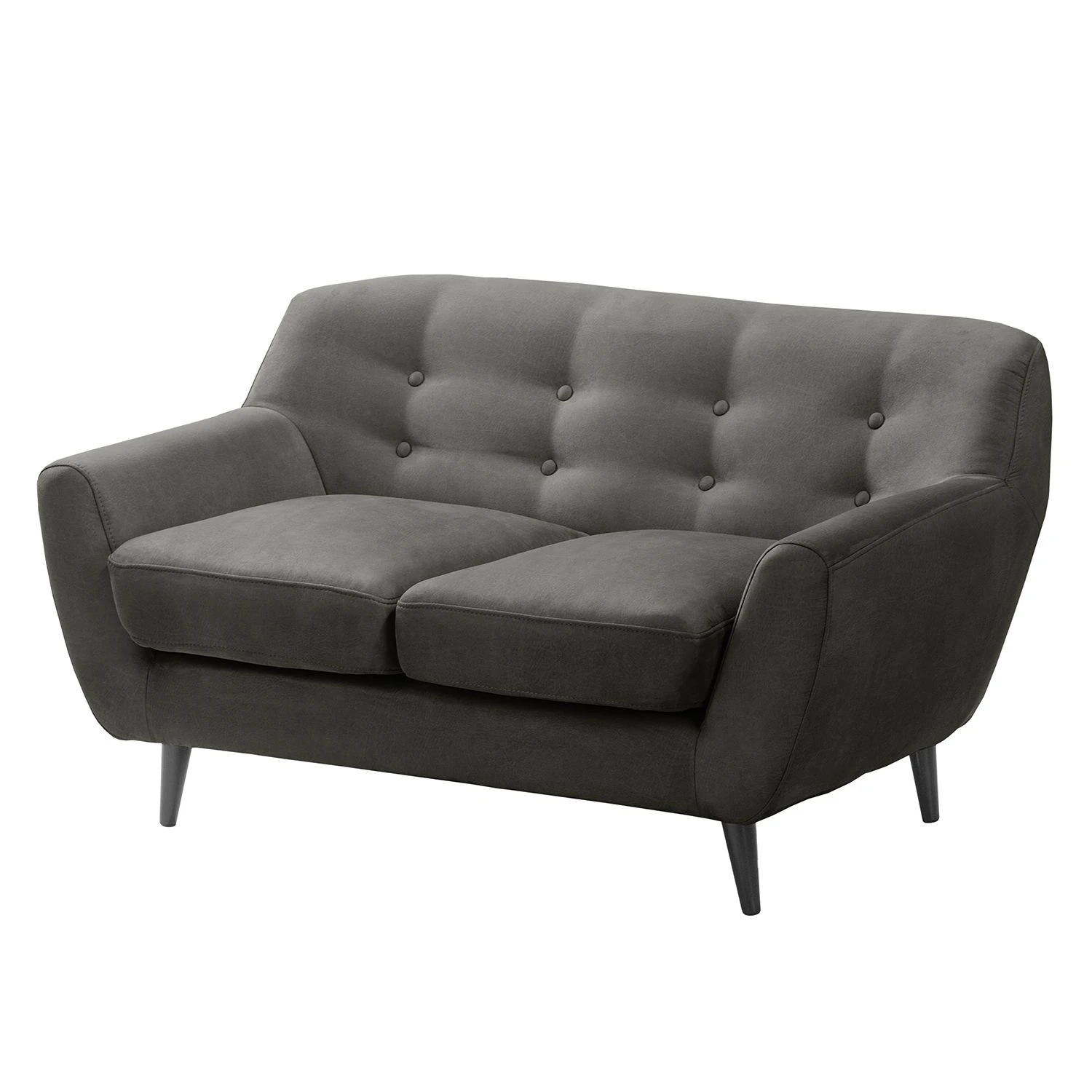 Ars manufacti Sofa Rometta (2-Sitzer) - Dunkelgrau 1 Ars manufacti Sofa Rometta (2-Sitzer) - Dunkelgrau