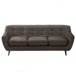 Ars manufacti Sofa Rometta (3-Sitzer) - Braungrau -Wohnzimmermöbel boutique en ligne sofa rometta 3 sitzer antiklederlook braungrau 4925544