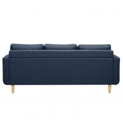 Mørteens Sofa Wyke IV (3-Sitzer mit Hocker) - Flachgewebe - Dunkelblau - Dunkelblau -Wohnzimmermöbel boutique en ligne sofa saluda 3 sitzer mit hocker flachgewebe dunkelblau 4723280
