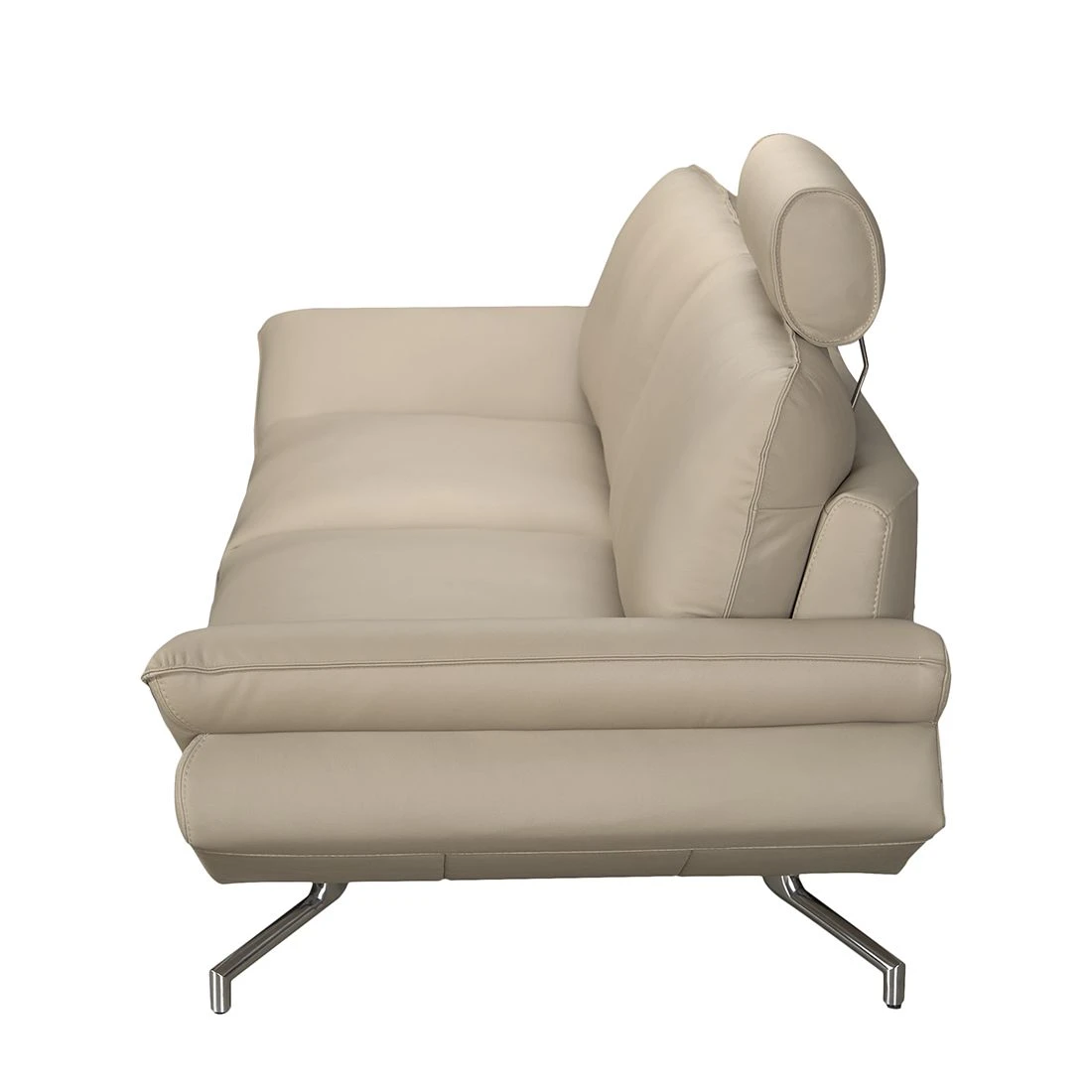 Loftscape Sofa Sharon (2,5-Sitzer) Echtleder Beige - Kopfstütze verstellbar 6 Loftscape Sofa Sharon (2,5-Sitzer) Echtleder Beige - Kopfstütze verstellbar – Bild 6