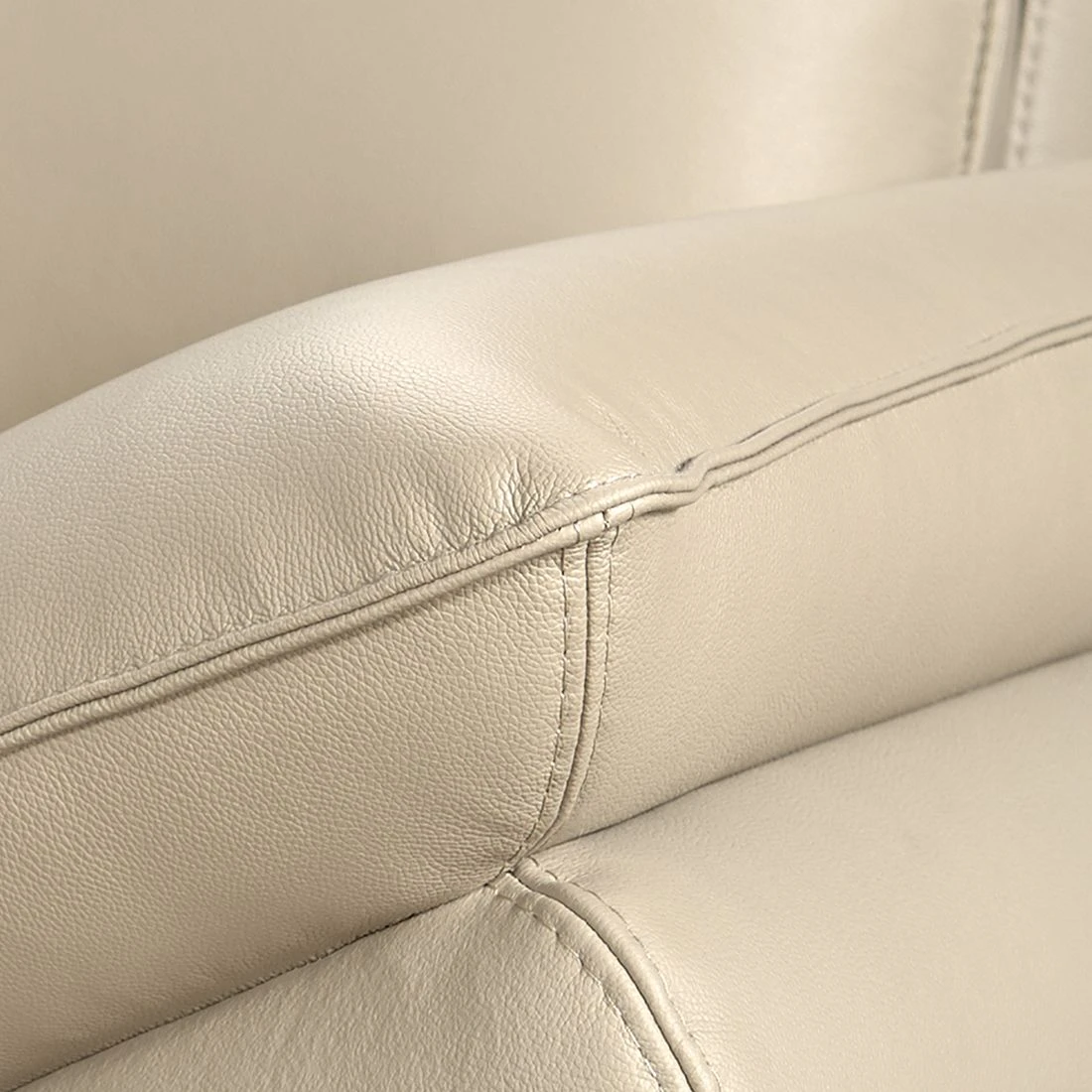 Loftscape Sofa Sharon (2,5-Sitzer) Echtleder Beige - Kopfstütze verstellbar 8 Loftscape Sofa Sharon (2,5-Sitzer) Echtleder Beige - Kopfstütze verstellbar – Bild 8