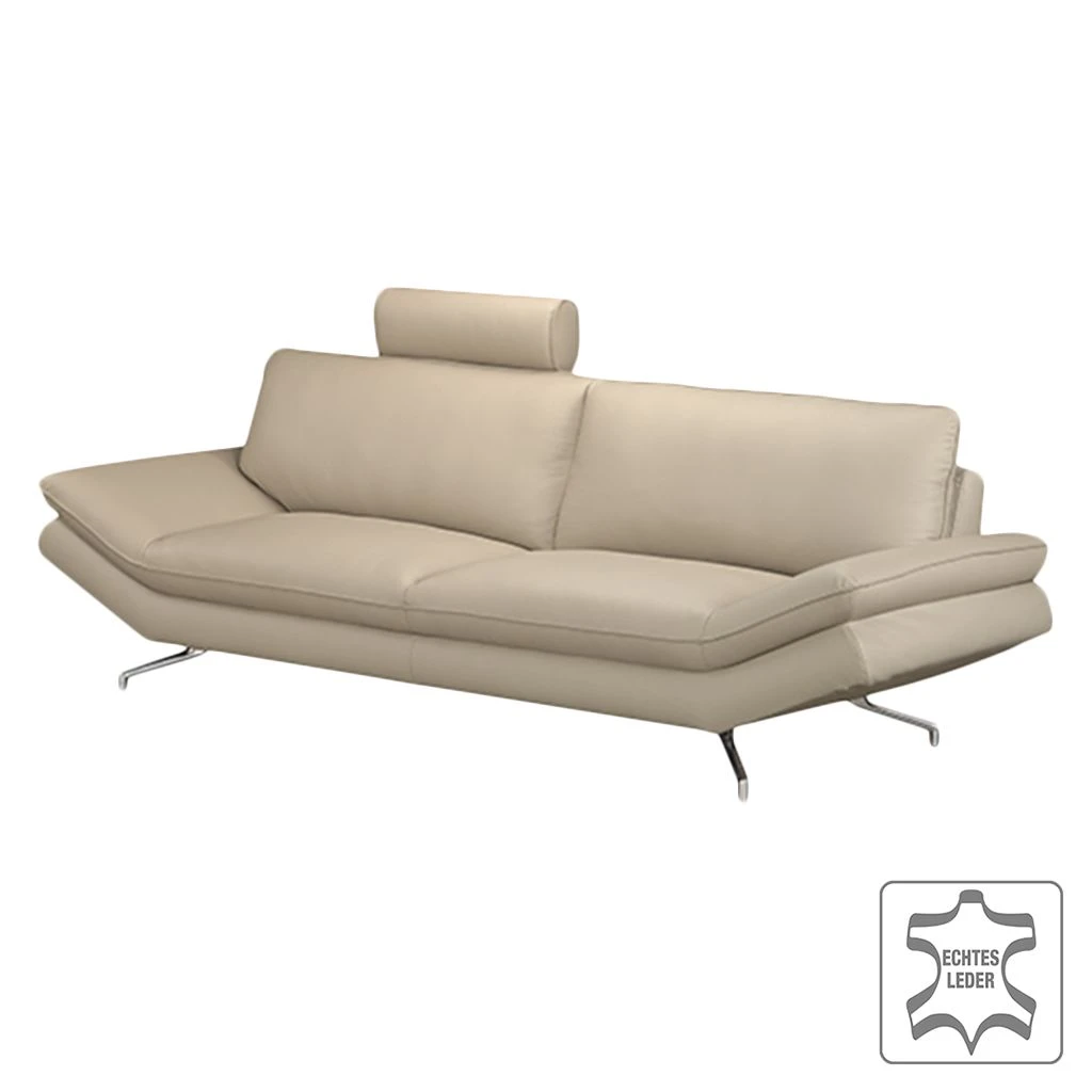 Loftscape Sofa Sharon (2,5-Sitzer) Echtleder Beige - Kopfstütze verstellbar 2 Loftscape Sofa Sharon (2,5-Sitzer) Echtleder Beige - Kopfstütze verstellbar – Bild 2