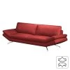 Loftscape Sofa Sharon (2,5-Sitzer) - Echtleder Kaminrot - Keine Funktion