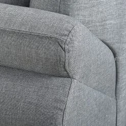 Loftscape Sofa Sharon (3-Sitzer) Webstoff - Grau - Keine Funktion -Wohnzimmermöbel boutique en ligne sofa sharon 3 sitzer webstoff grau 411525