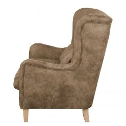 Ars Natura Sofa Shenton (3-Sitzer) Antiklederlook - Latte Macchiato -Wohnzimmermöbel boutique en ligne sofa shenton 2 sitzer antiklederlook latte macchiato 4252328 1