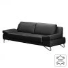 Loftscape Sofa Silvano (2,5-Sitzer) Echtleder - Schwarz - Keine Funktion