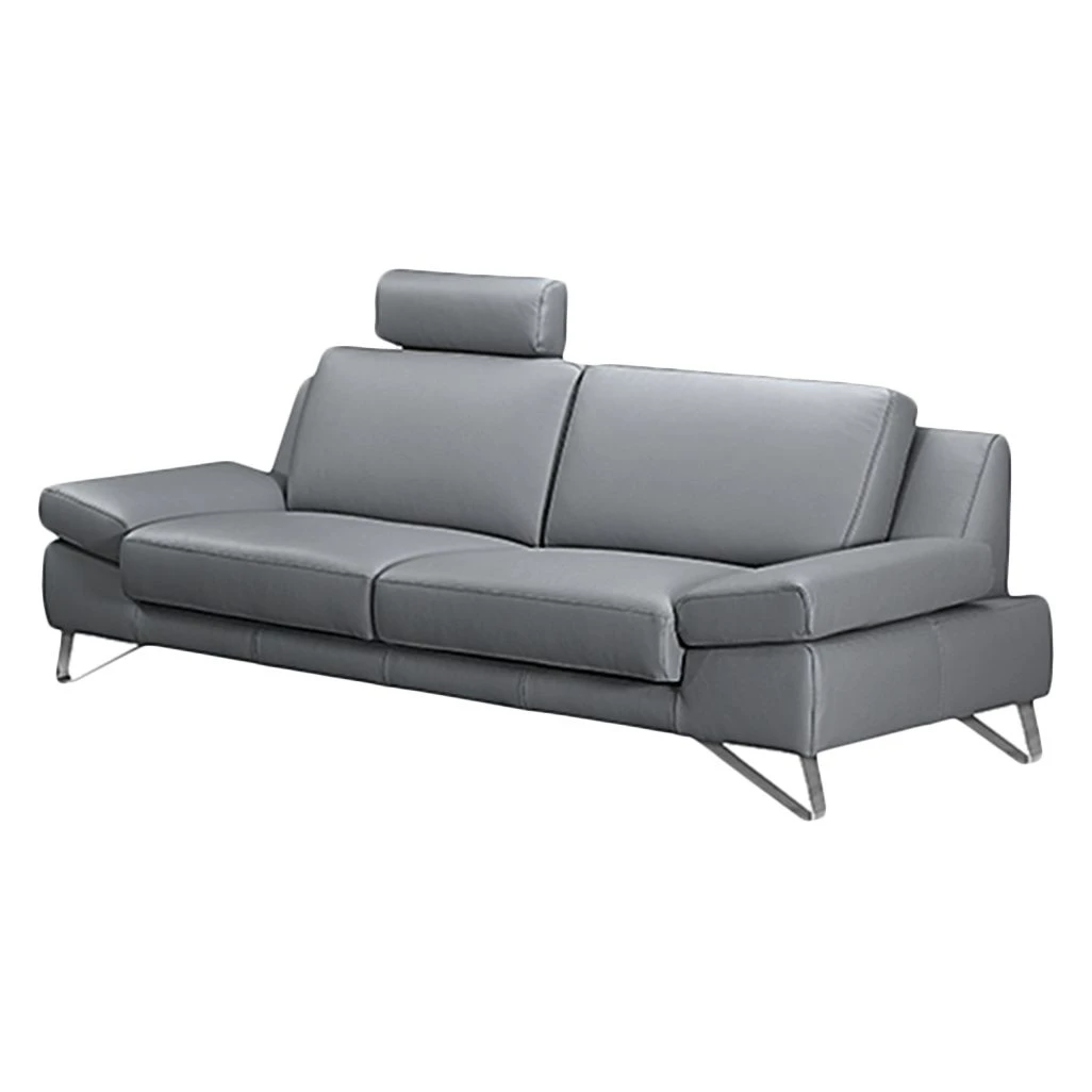 Loftscape Sofa Silvano (2,5-Sitzer) - Kunstleder Grau - Kopfstütze verstellbar 7 Loftscape Sofa Silvano (2,5-Sitzer) - Kunstleder Grau - Kopfstütze verstellbar – Bild 7