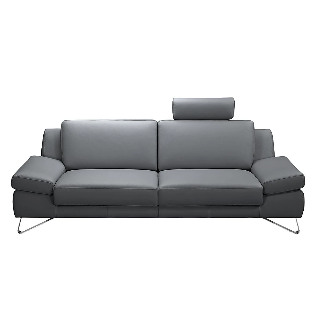 Loftscape Sofa Silvano (2,5-Sitzer) - Kunstleder Grau - Kopfstütze verstellbar 2 Loftscape Sofa Silvano (2,5-Sitzer) - Kunstleder Grau - Kopfstütze verstellbar – Bild 2