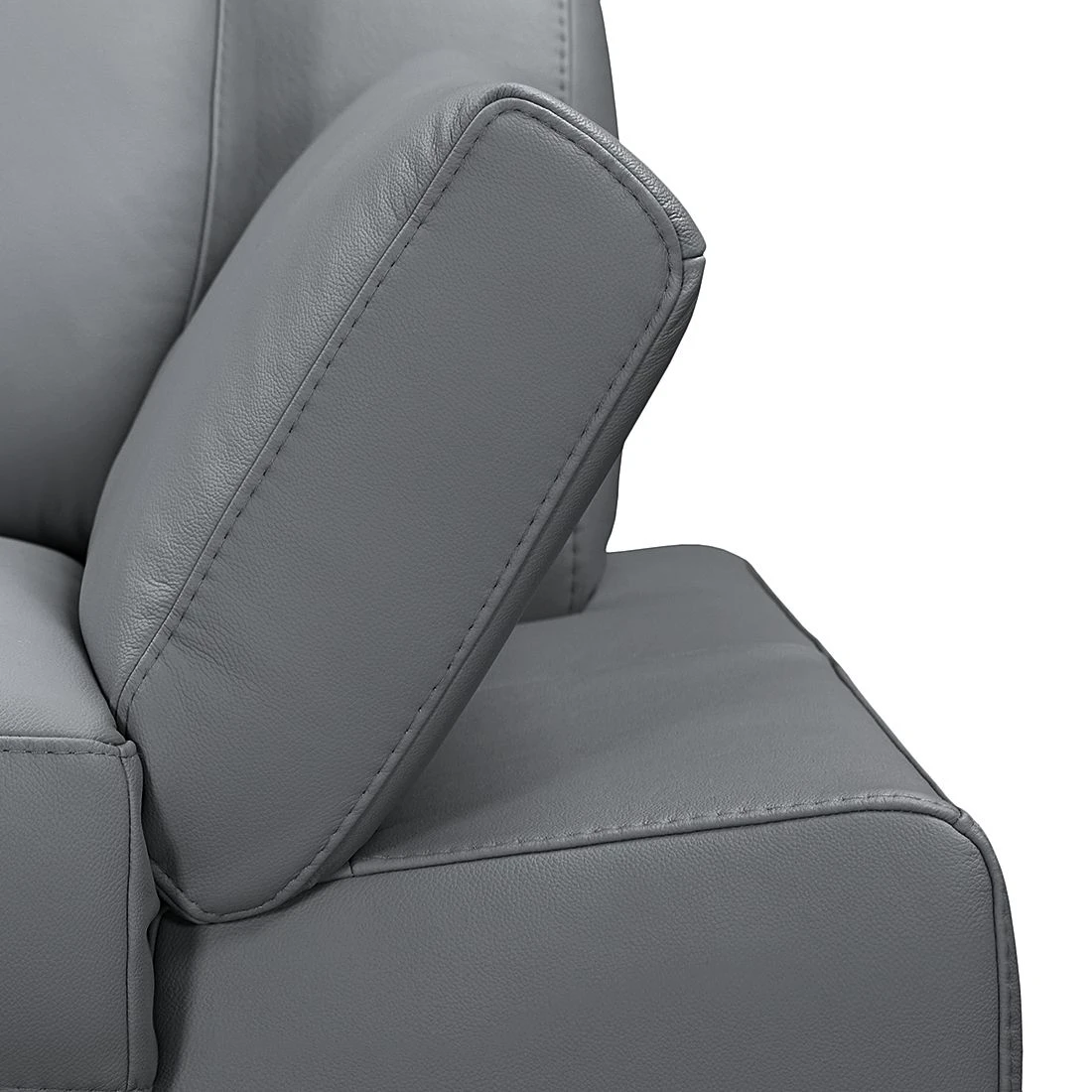 Loftscape Sofa Silvano (2,5-Sitzer) - Kunstleder Grau - Kopfstütze verstellbar 3 Loftscape Sofa Silvano (2,5-Sitzer) - Kunstleder Grau - Kopfstütze verstellbar – Bild 3