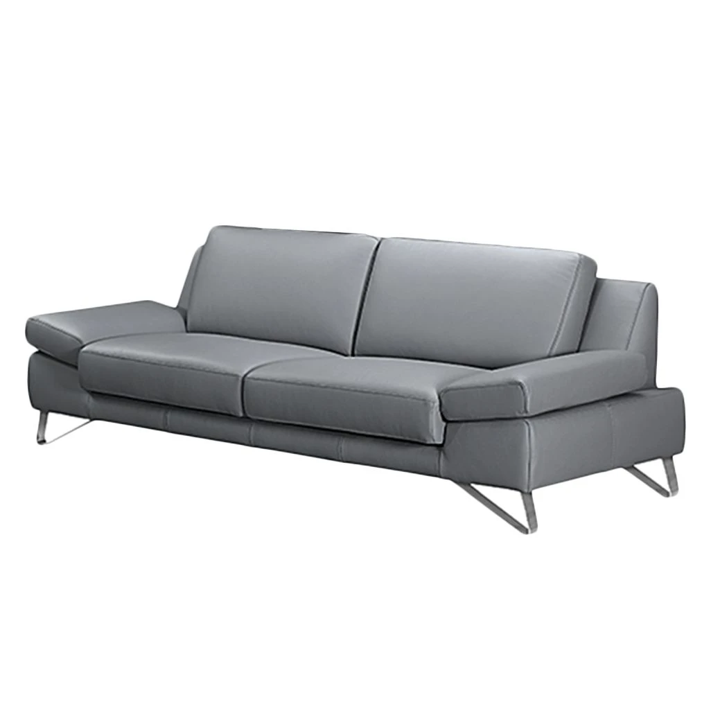 Loftscape Sofa Silvano (2,5-Sitzer) - Kunstleder Grau - Kopfstütze verstellbar 1 Loftscape Sofa Silvano (2,5-Sitzer) - Kunstleder Grau - Kopfstütze verstellbar