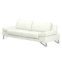 Loftscape Sofa Silvano (2,5-Sitzer) - Kunstleder - Weiß - Keine Funktion