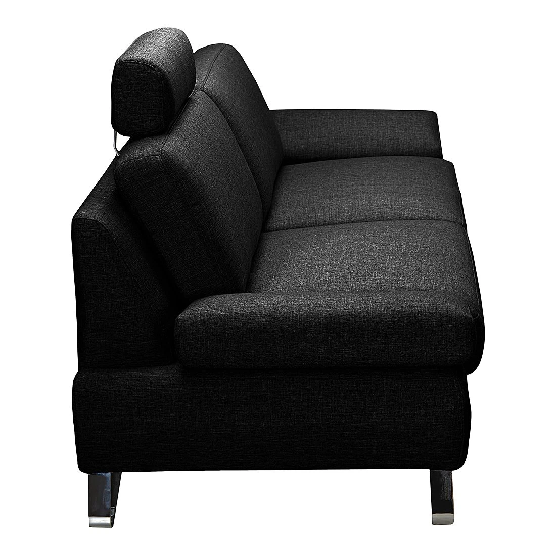 Loftscape Sofa Silvano (2,5-Sitzer) - Webstoff Schwarz - Keine Funktion 7 Loftscape Sofa Silvano (2,5-Sitzer) - Webstoff Schwarz - Keine Funktion – Bild 7
