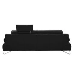 Loftscape Sofa Silvano (3-Sitzer) Echtleder - Schwarz - Kopfstütze verstellbar -Wohnzimmermöbel boutique en ligne sofa silvano 3 sitzer echtleder schwarz 444167