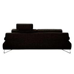 Loftscape Sofa Silvano (3-Sitzer) Webstoff - Braun-Schwarz - Kopfstütze verstellbar -Wohnzimmermöbel boutique en ligne sofa silvano 3 sitzer webstoff braun schwarz 442486