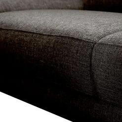 Loftscape Sofa Silvano (3-Sitzer) Webstoff - Braun-Schwarz - Kopfstütze verstellbar -Wohnzimmermöbel boutique en ligne sofa silvano 3 sitzer webstoff braun schwarz 442489