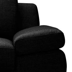 Loftscape Sofa Silvano (3-Sitzer) Webstoff Schwarz - Kopfstütze verstellbar -Wohnzimmermöbel boutique en ligne sofa silvano 3 sitzer webstoff schwarz 442410