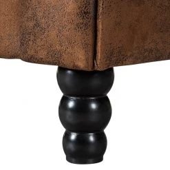 Ars manufacti Sofa Sombrero (3-Sitzer) - Antiklederoptik Dunkelbraun -Wohnzimmermöbel boutique en ligne sofa sombrero 3 sitzer antiklederlook braun 308868