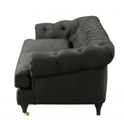 Ars manufacti Sofa Thory (3-Sitzer) - Dunkelbraun -Wohnzimmermöbel boutique en ligne sofa thory 3 sitzer antiklederlook dunkelbraun 4894792