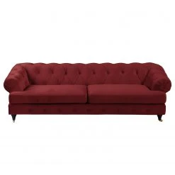 Jack & Alice Sofa Thory (3-Sitzer) - Rot -Wohnzimmermöbel boutique en ligne sofa thory 3 sitzer samt rot 4895936