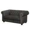 Jack & Alice Sofa Torquay I (2-Sitzer) Microfaser - Grau