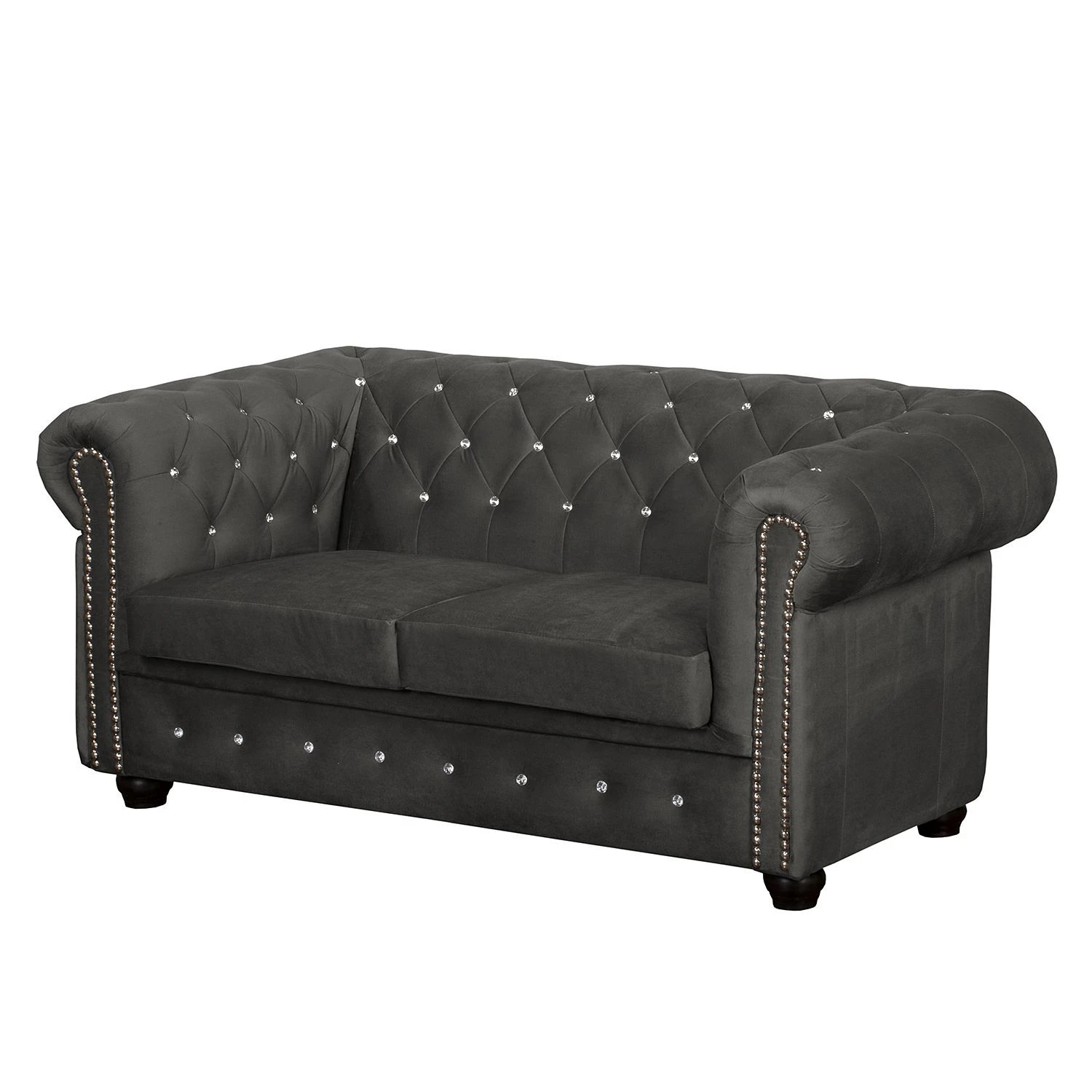 Jack & Alice Sofa Torquay I (2-Sitzer) Microfaser - Grau 1 Jack & Alice Sofa Torquay I (2-Sitzer) Microfaser - Grau