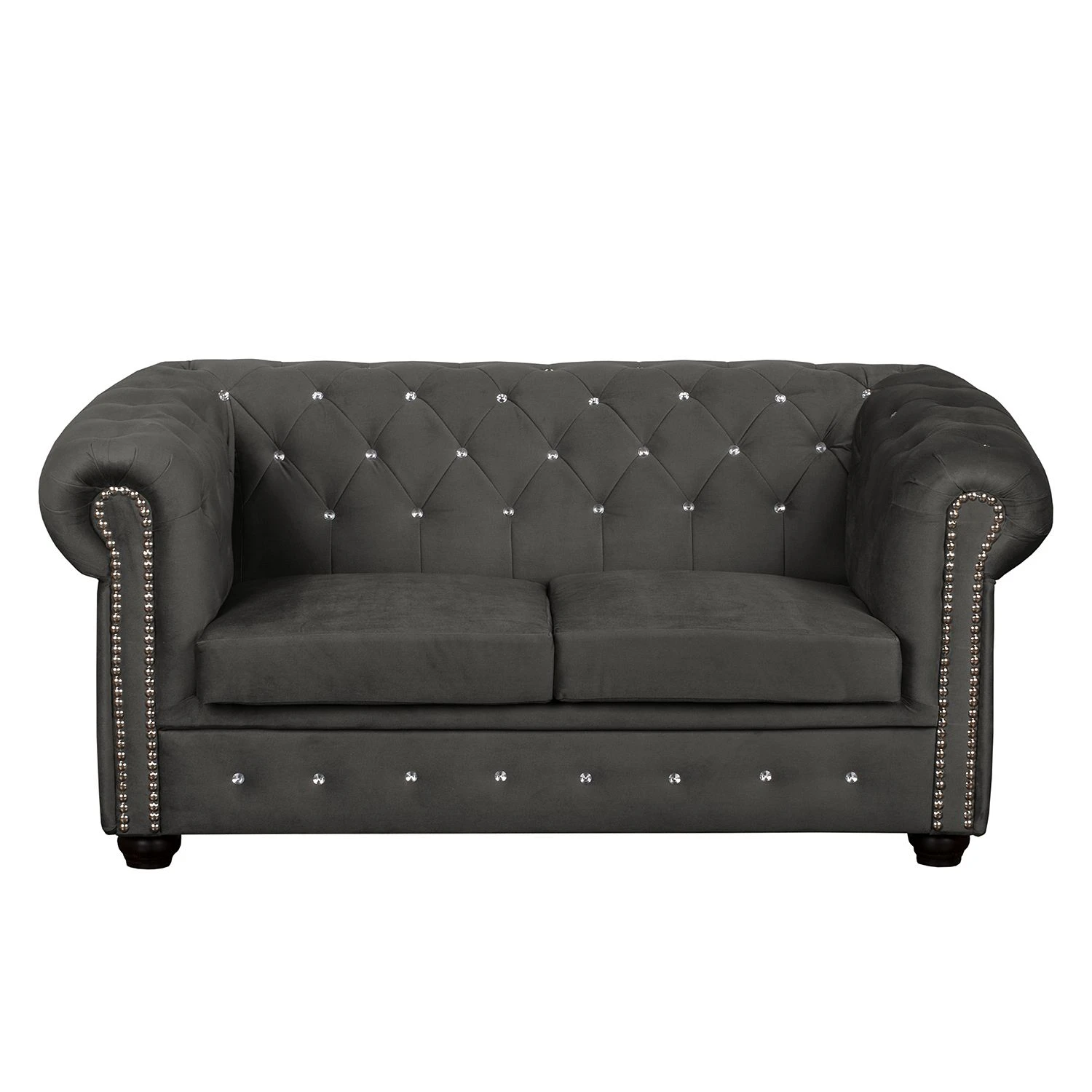 Jack & Alice Sofa Torquay I (2-Sitzer) Microfaser - Grau 3 Jack & Alice Sofa Torquay I (2-Sitzer) Microfaser - Grau – Bild 3