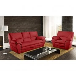 Modoform Sessel Torsby - Echtleder Rot 16 Modoform Sessel Torsby - Echtleder Rot -Wohnzimmermöbel boutique en ligne sofa torsby 3 sitzer echtleder rot 4790136 2