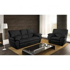 Modoform Schlafsofa Torsby - Echtleder Schwarz -Wohnzimmermöbel boutique en ligne sofa torsby 3 sitzer echtleder schwarz 4790120