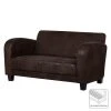 Ars manufacti Sofa Tullow (2-Sitzer) - Antiklederoptik Dunkelbraun