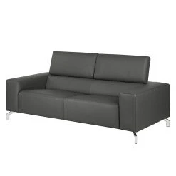 Loftscape Sofa Varberg (2,5-Sitzer) Echtleder - Dunkelgrau