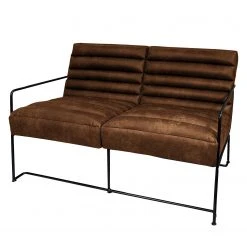 Ars manufacti Polstergarnitur Voda (3-2) - Mittelbraun -Wohnzimmermöbel boutique en ligne sofa voda 2 sitzer antiklederlook mittelbraun 4864460