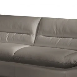 Cotta Sofa Doug (3-Sitzer) - Echtleder - Steingrau -Wohnzimmermöbel boutique en ligne sofa william 3 sitzer echtleder hellgrau 343169