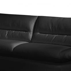 Cotta Sofa Doug (3-Sitzer) - Echtleder Schwarz - Echtleder Ramsa Schwarz -Wohnzimmermöbel boutique en ligne sofa william 3 sitzer echtleder schwarz 343140