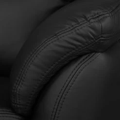 Nuovoform Sofa Windom (3-Sitzer) - Kunstleder - Schwarz -Wohnzimmermöbel boutique en ligne sofa windom 3 sitzer kunstleder schwarz 4087964 1