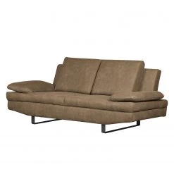 Fredriks Sofa Yovanna (2-Sitzer) Antiklederlook - Schlamm