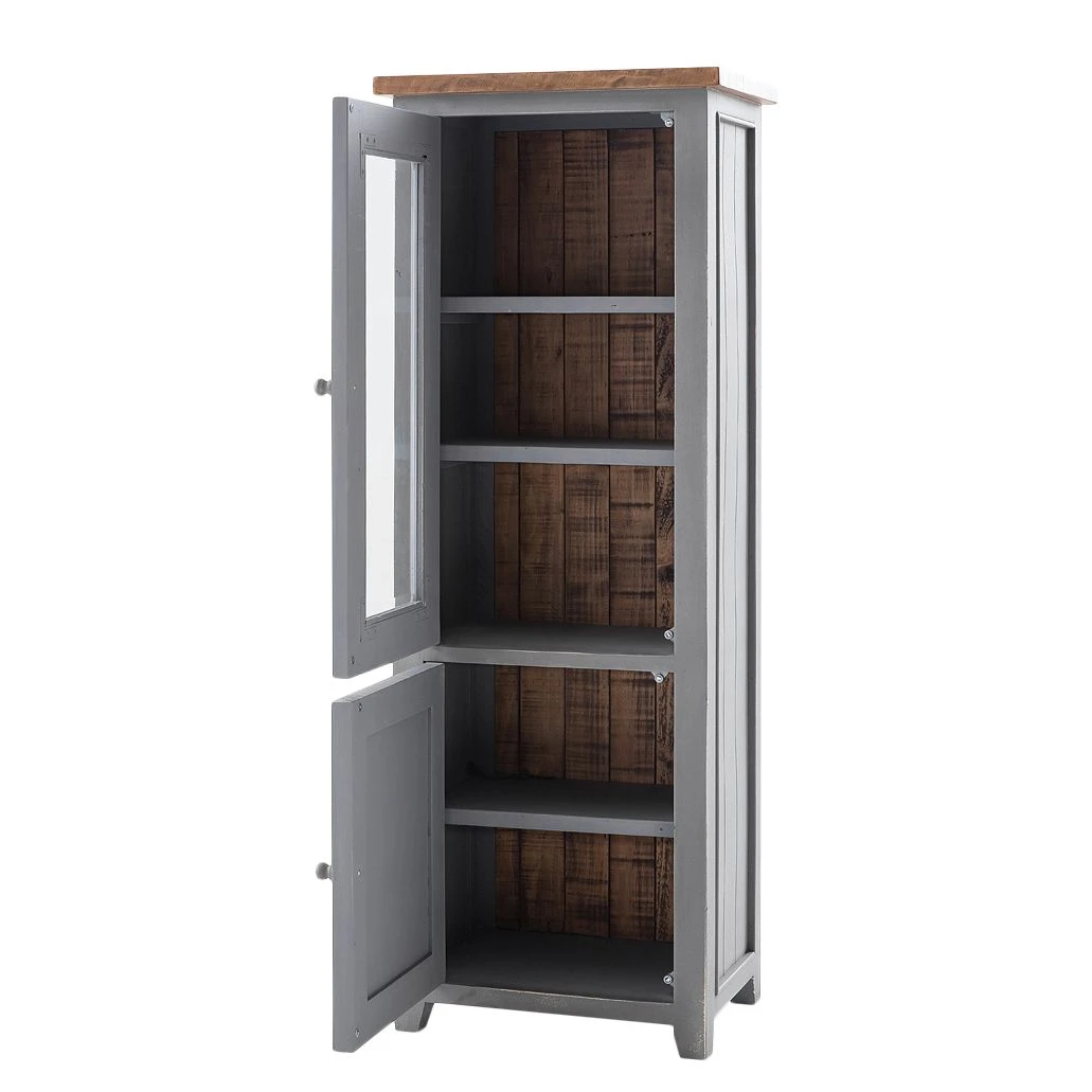 Maison Belfort Standvitrine Balignton II - Grau 2 Maison Belfort Standvitrine Balignton II - Grau – Bild 2