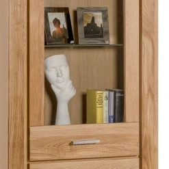 Ars Natura Standvitrine Lombok - Teilmassiv -Wohnzimmermöbel boutique en ligne standvitrine lombok i teilmassiv wildeiche 5004388