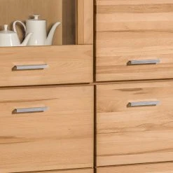 Naturoo Vitrinenschrank Lombok I - Teilmassiv -Wohnzimmermöbel boutique en ligne standvitrine lombok ii teilmassiv wildeiche 5004032