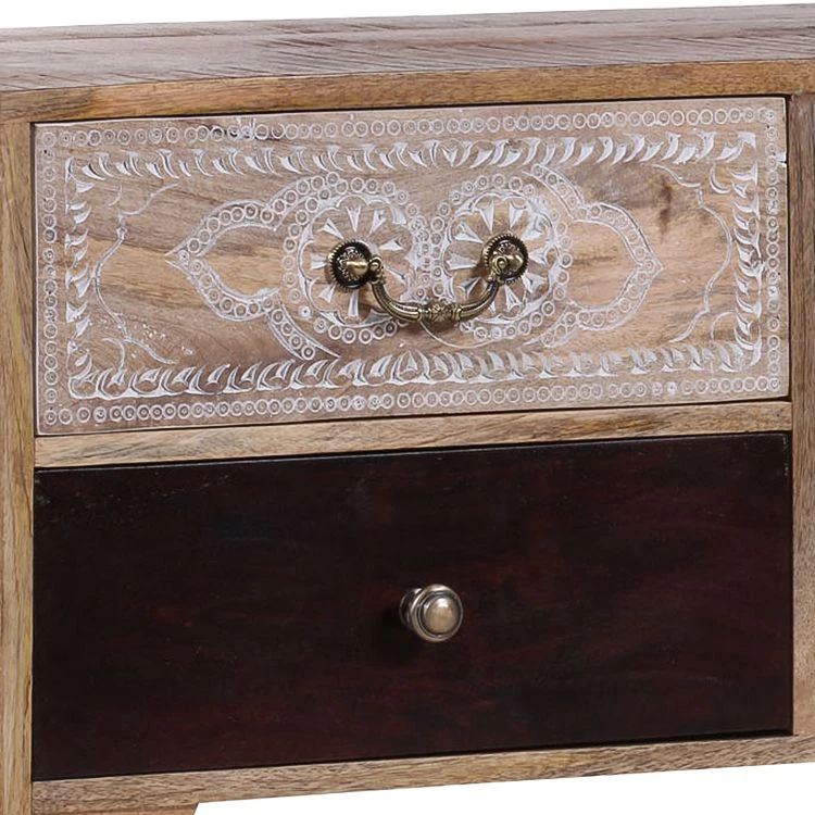 Ars manufacti TV-Lowboard Curenna - Mango teilmassiv - Mango / Braun 2 Ars manufacti TV-Lowboard Curenna - Mango teilmassiv - Mango / Braun – Bild 2