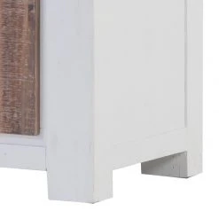 Maison Belfort TV-Lowboard Doral - Akazie teilmassiv - Braun / Weiß -Wohnzimmermöbel boutique en ligne tv lowboard doral akazie teilmassiv braun weiss 1962182